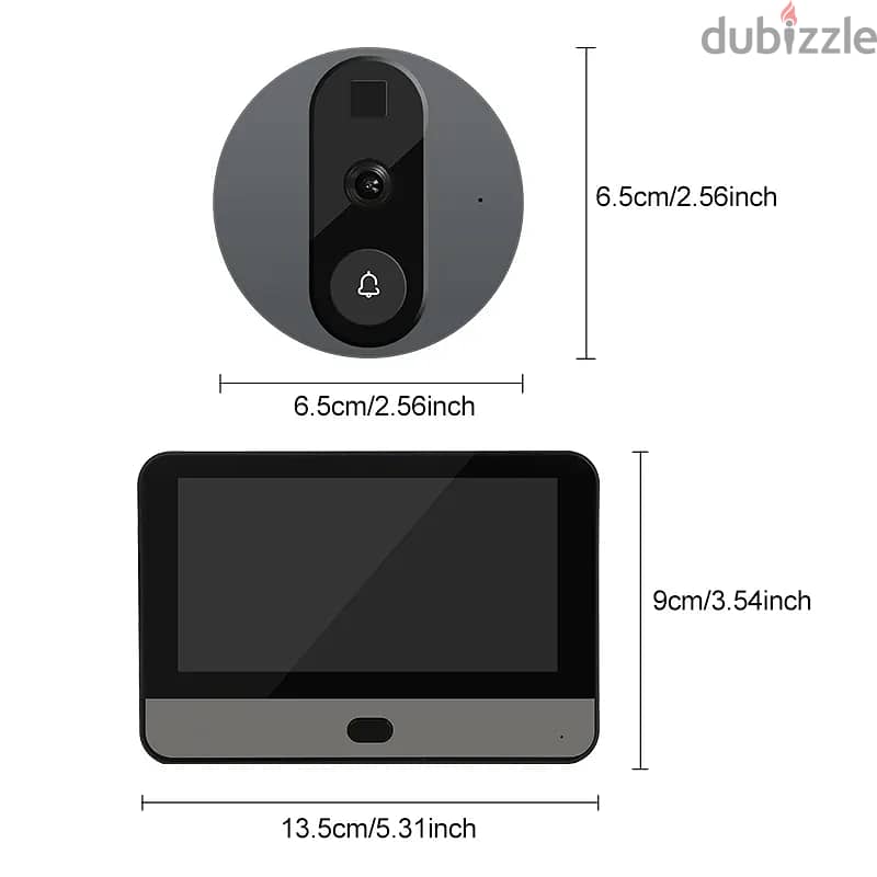 Smart Peephole Camera with 4.3" Display 1