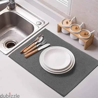 Kitchen Drying Mat Brown