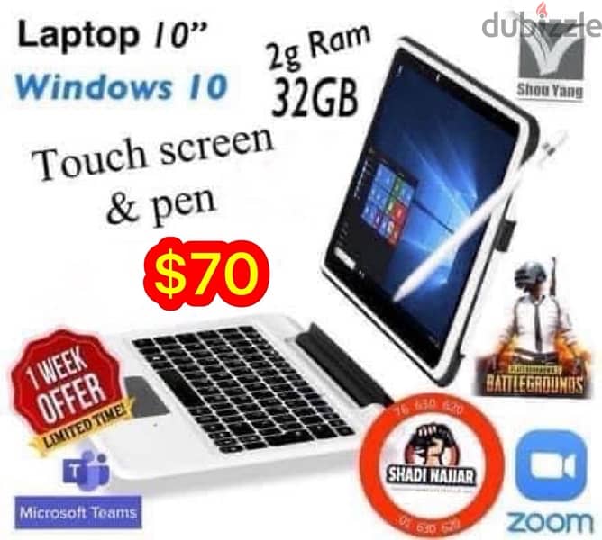 laptop & tablet 10” 0