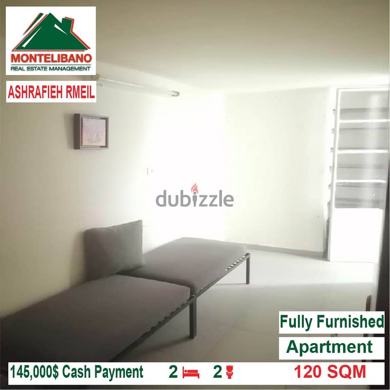 145000$!! Fully Furnished Apartment for sale located in AshrafiehRmeil 1