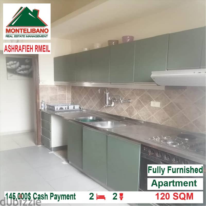 145000$!! Fully Furnished Apartment for sale located in AshrafiehRmeil 3