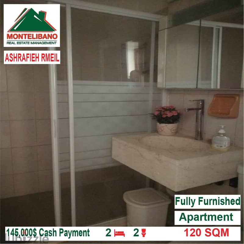 145000$!! Fully Furnished Apartment for sale located in AshrafiehRmeil 4