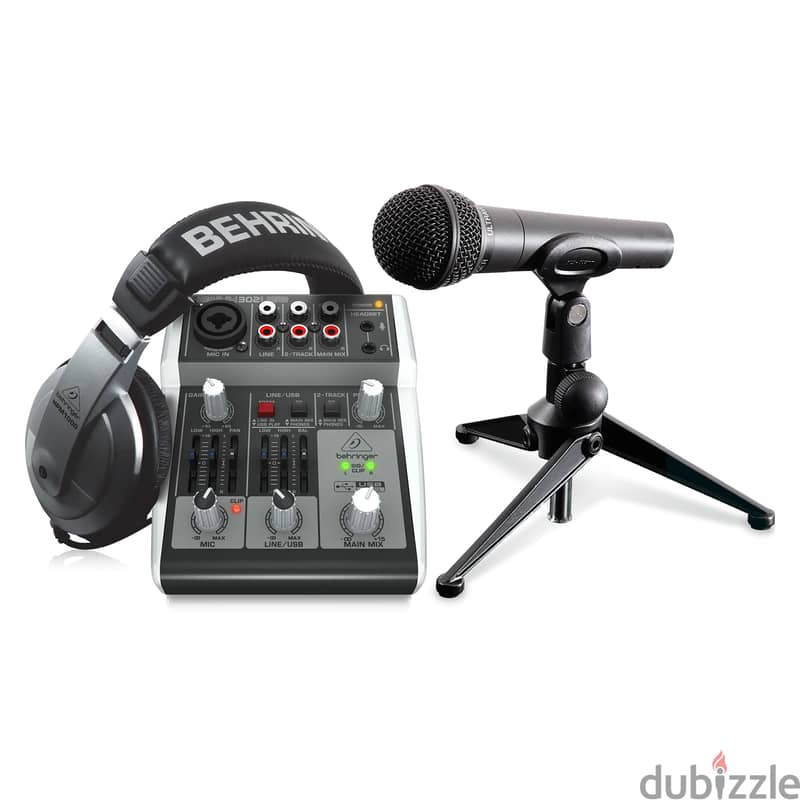 Behringer PODCASTUDIO 2 USB Bundle - Podcasting Bundle 0