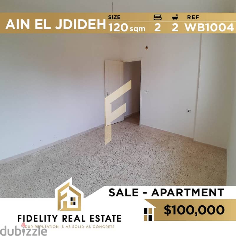 Apartment for sale in Ain El jdideh WB1004 0