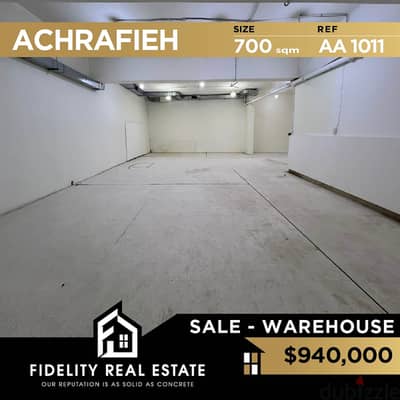 Warehouse for sale in Achrafieh AA1011