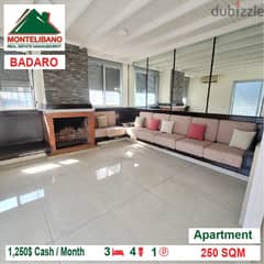 1250$!! Apartment for rent located in Badaro