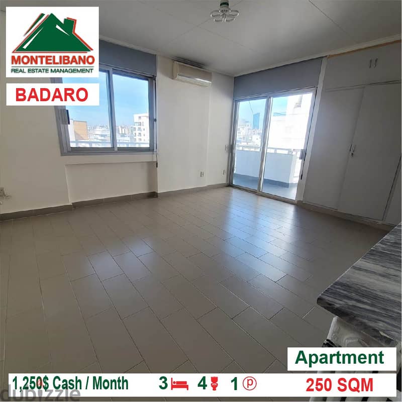 1250$!! Apartment for rent located in Badaro 2