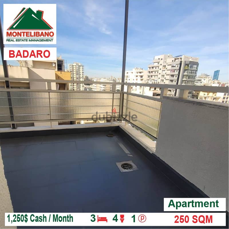 1250$!! Apartment for rent located in Badaro 3