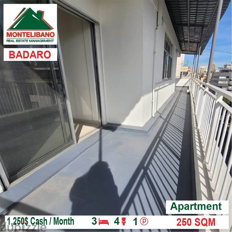 1250$!! Apartment for rent located in Badaro 4