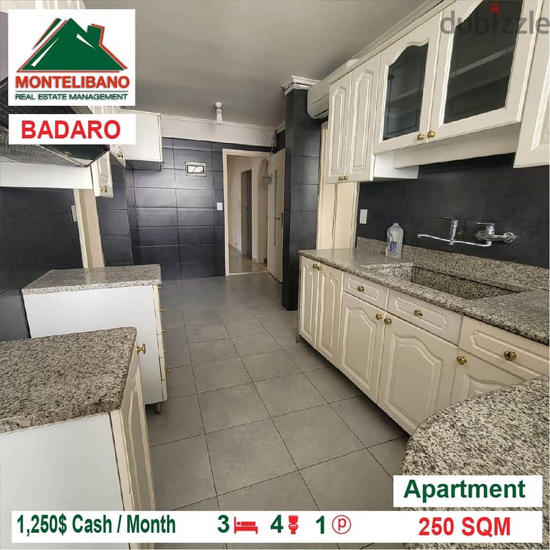 1250$!! Apartment for rent located in Badaro 5