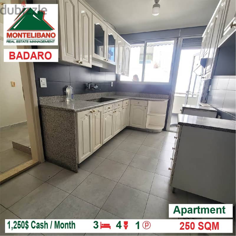 1250$!! Apartment for rent located in Badaro 6