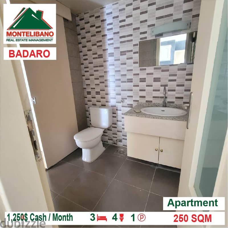 1250$!! Apartment for rent located in Badaro 7