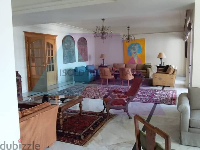 Luxurious decorated 500 m2 apartment for sale in Ras Beiruth/Bliss 1