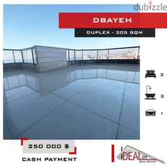 Duplex for sale in dbayeh 305 SQM REF#EA15250 0