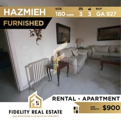 Furnished apartment for rent in Hazmieh mar takla GA927