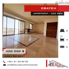 Apartment for sale in dbayeh 200 SQM REF#EA15104 0