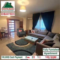 100,000$ Cash Payment!! Apartment for sale in Dbayeh!! 0