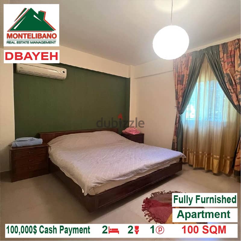 100,000$ Cash Payment!! Apartment for sale in Dbayeh!! 2