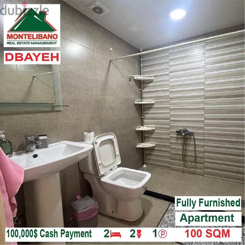 100,000$ Cash Payment!! Apartment for sale in Dbayeh!! 3