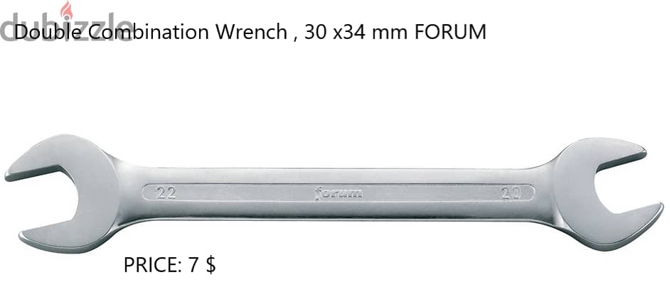 Forum combination wrench+Double open-ended wrench  مفتاح ,عددة  قياسات 6