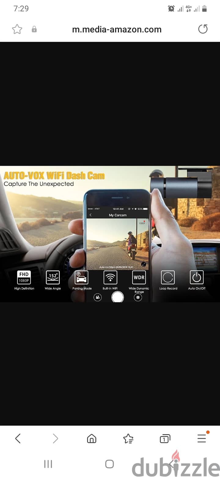 AUTO-VOX D6 Pro 1080p WiFi Dash Cam, Gesture Photography /3$delivery 4
