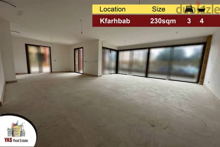 Kfarhbab 230m2 | 150m2 Terrace | Partial View | Brand New | KA |