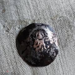 Ancient Jesus Christ Silver Byzantine Concave Coin year 1143 AD