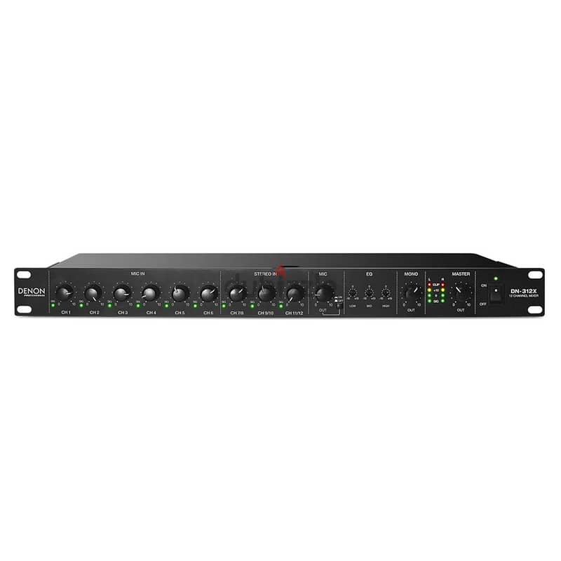 Denon DN-312X 12-Channel Mixer w/ Mic Priority 0