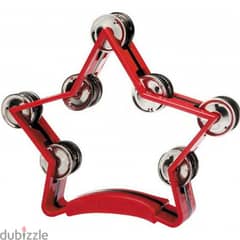 Stagg TAB-3 Star Tambourine - Red 0