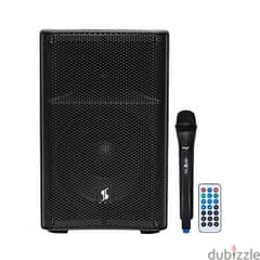 STAGG AS8B Battery Powered Speaker with Wireless Microphone 0