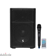 STAGG AS10B Battery Powered Speaker with Wireless Microphone 0
