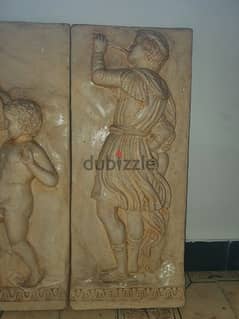 Bas relief wall decoration plaster with sand