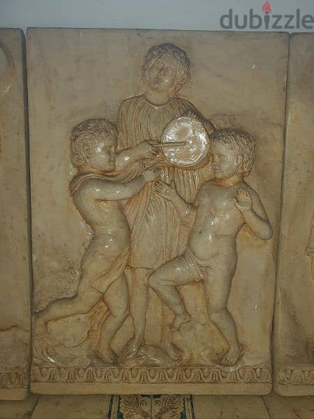 Bas relief wall decoration plaster with sand 3