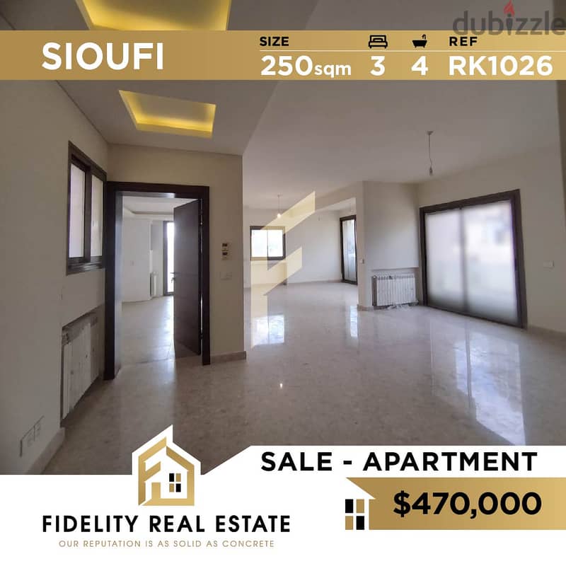 Apartment for sale in Achrafieh Sioufi RK1026 0