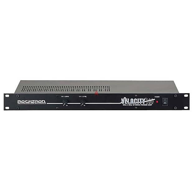 Rocktron Velocity 100, 50 x 50 watt stereo amplifier black 0