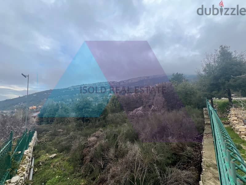 A 1930 m2 land + open mountain view for sale in Lehfed/Jbeil 1