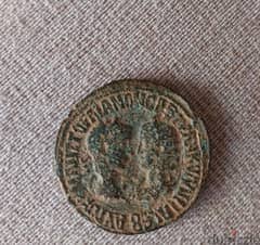 Ancient Roman coin of Emperor Gordian III &wife Tranquillina year 241 0