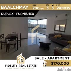 Furnished duplex apartment for sale in Baalchmay WB1035 0