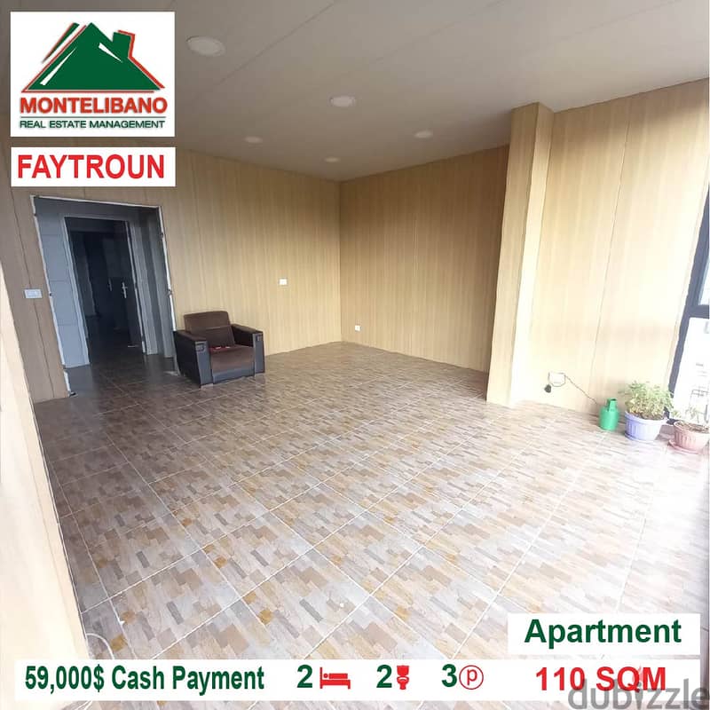 59000$!! Apartment for sale located in Faytroun 1
