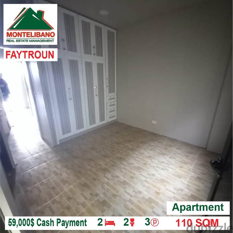 59000$!! Apartment for sale located in Faytroun 2