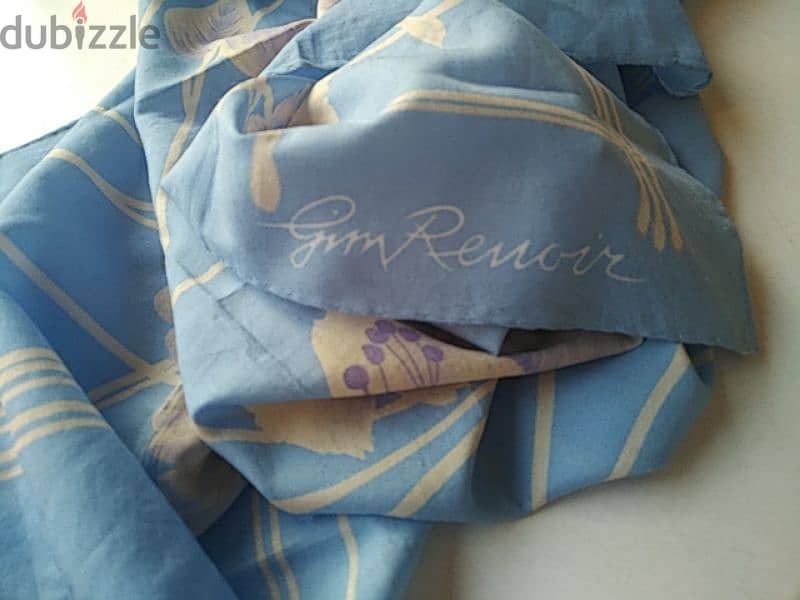 Vintage Gim Renoir blue scarf - Not Negotiable 2