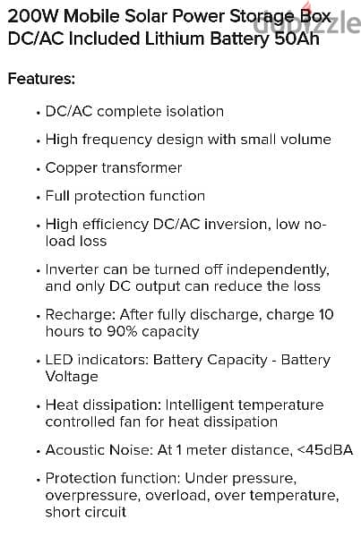 200W Mobile Solar Power Storage Box
DC/AC Lithium Battery 50Ah 7