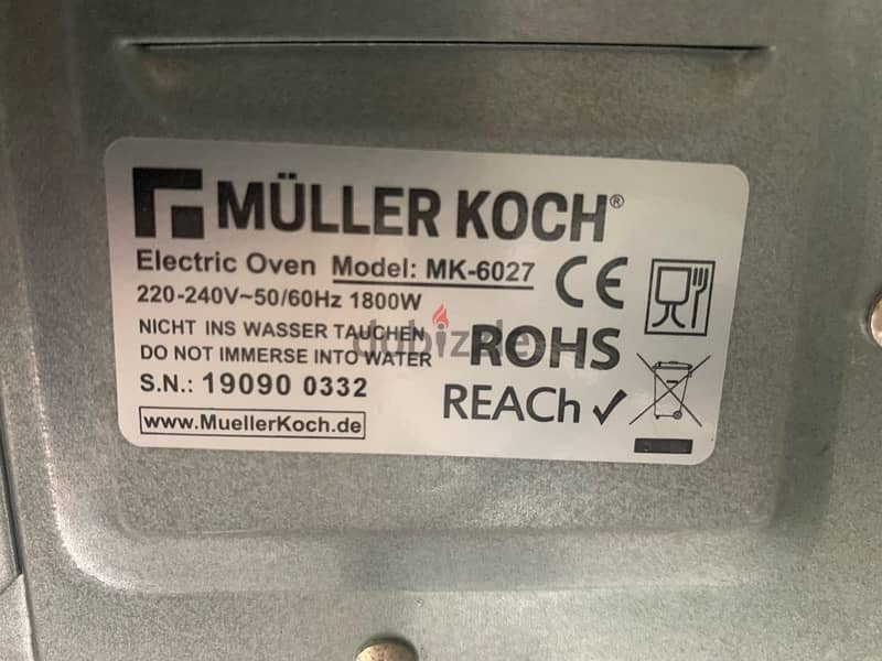 Müller Koch Electric Oven With Rotisserie 2