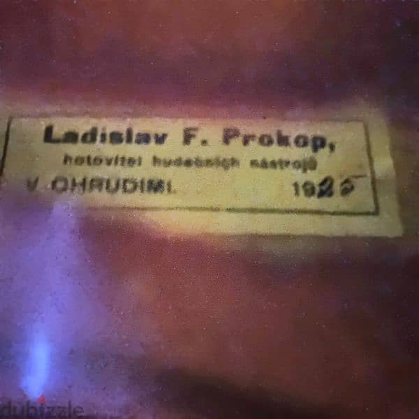 Ladislav F. prokop V. CHRUDIMI Violin Made in Czechoslovakia 1925 6