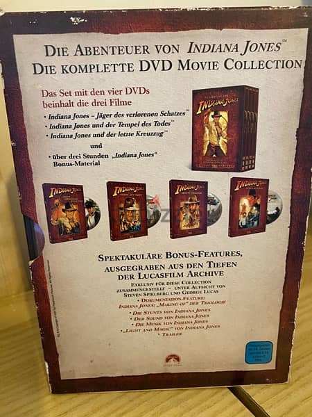 Indiana  jones box set DVD 1
