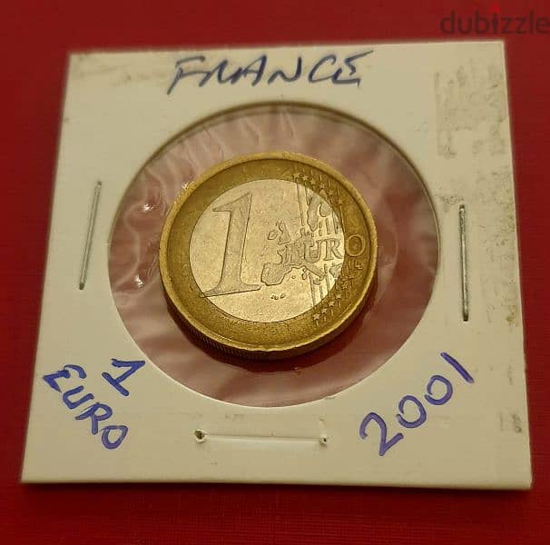 France 1 Euro 2001 bi-metallic 1