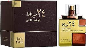 Lattafa 24 Carat Pure Gold Eau De Parfum For Unisex, 100ml