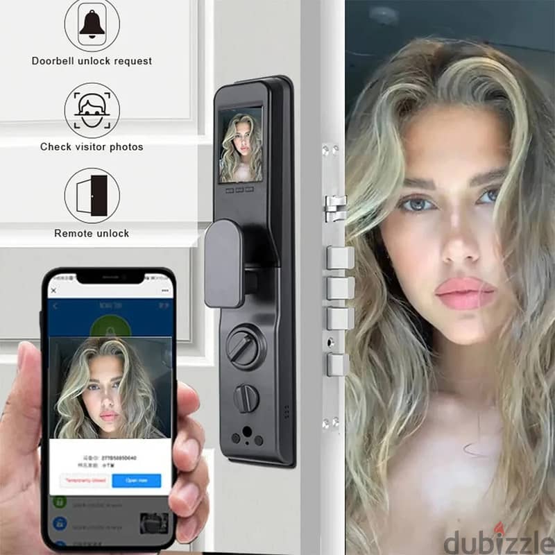 Smart Door Lock 3D Face Fingerprint 1