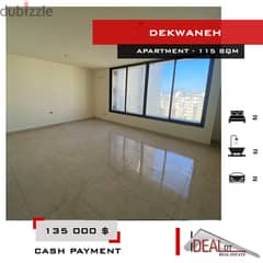 Apartment for sale in  New Slaf , Dekwaneh 115 sqm ref#ms82111