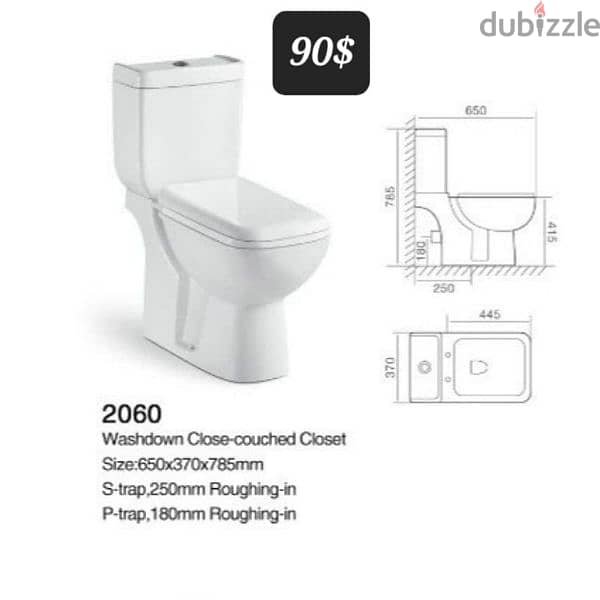 طقم حمام TOYO(كرسي + مغسلة) bathroom toilet seat and sink 5